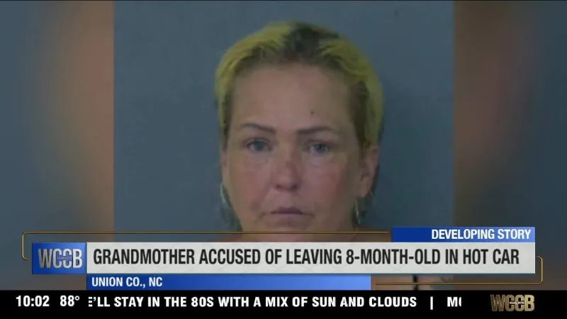 Local woman accused of leaving her infant granddaughter inside hot car
