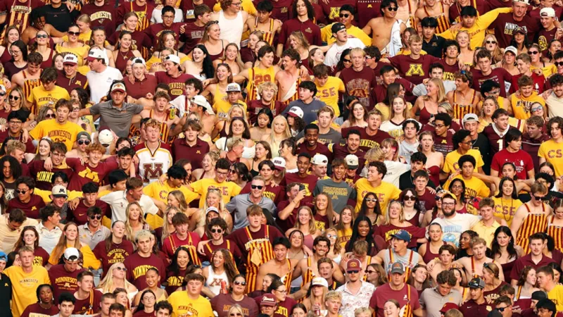 Minnesota Fans Take Park In Norway Viking Row Before Home Opener