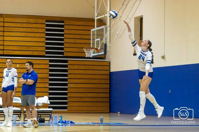 Hawks Rally to Five-Set Victory Over Viking Classic Host ECSU for First Win of the Season