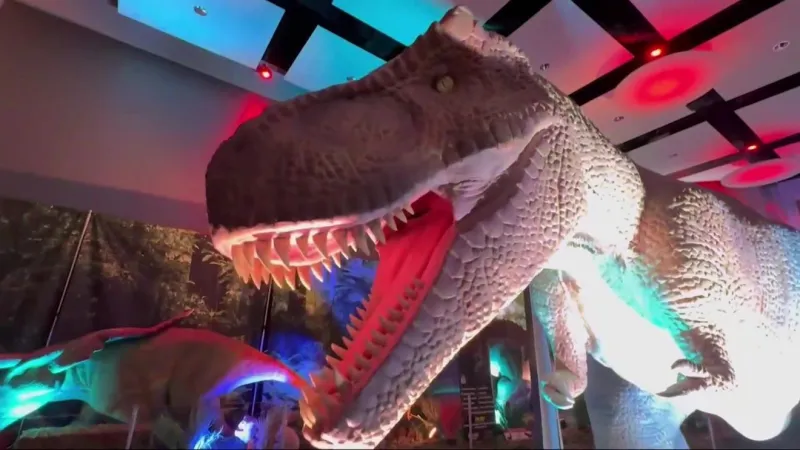 Life-sized animatronic dinosaurs draw families to Dinosaur Adventure in Greenville