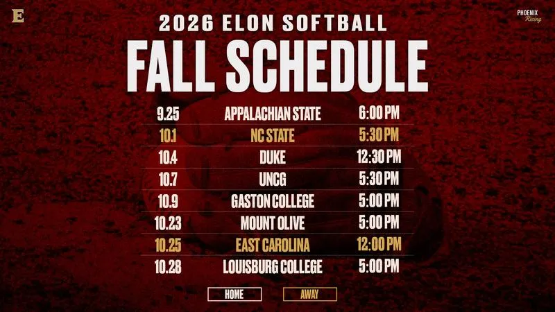 Softball Announces 2026 Fall Schedule