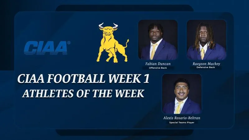 Three Golden Bulls Earn CIAA Weekly Football Honors