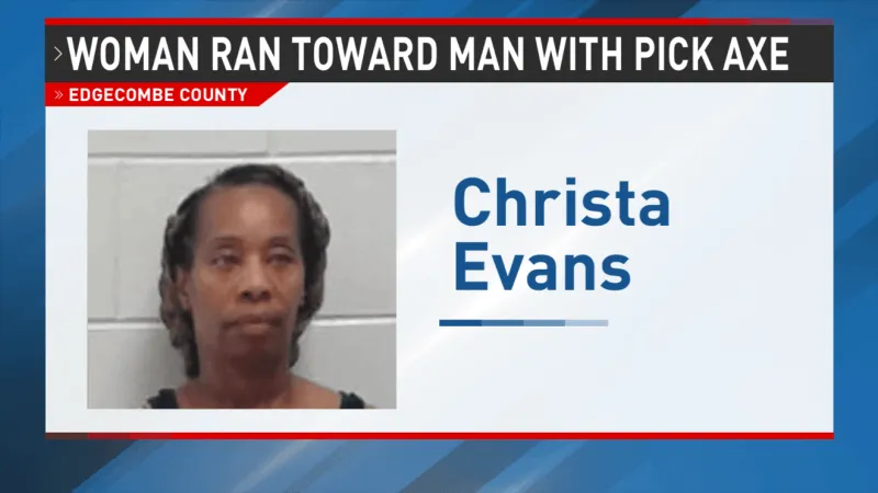 Rocky Mount woman charged after alleged pick axe assault