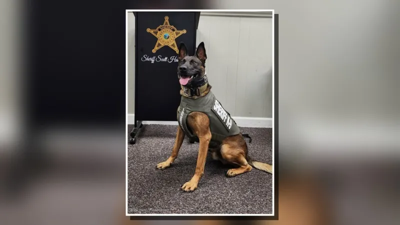 Beaufort County Sheriff's K9 Rocky receives donated bullet- and stab-resistant vest