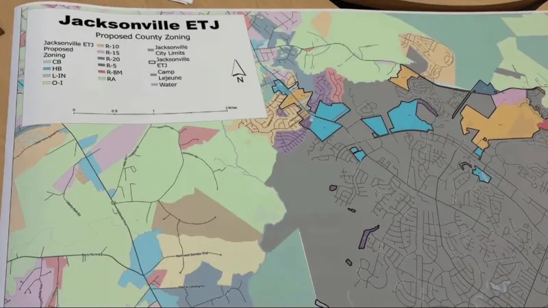 More than 1,000 Onslow County properties shift to county zoning after state law change