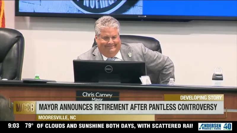 Mooresville Mayor announces retirement, two years after pantless controversy
