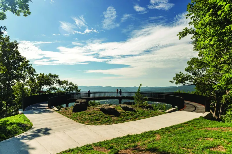 Howard Knob unveils new 200-degree skybridge overlook