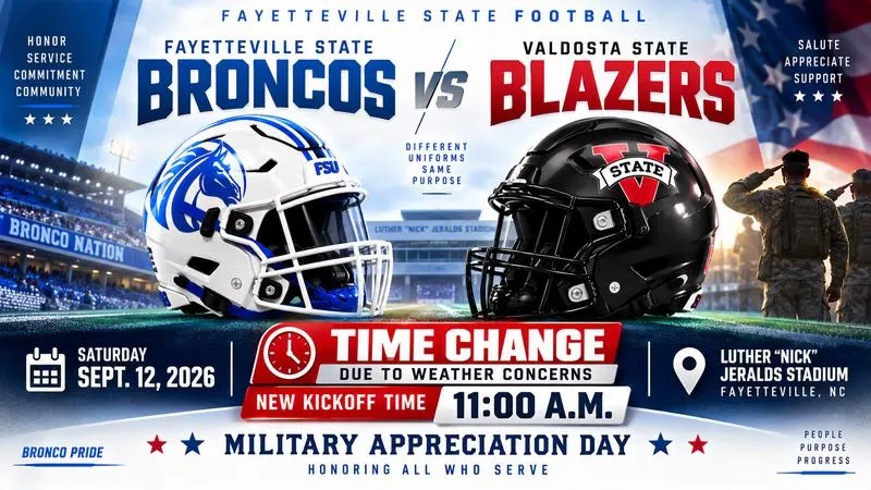 Football Game Time Changed to 11 A.M. Saturday Due to Weather Concerns