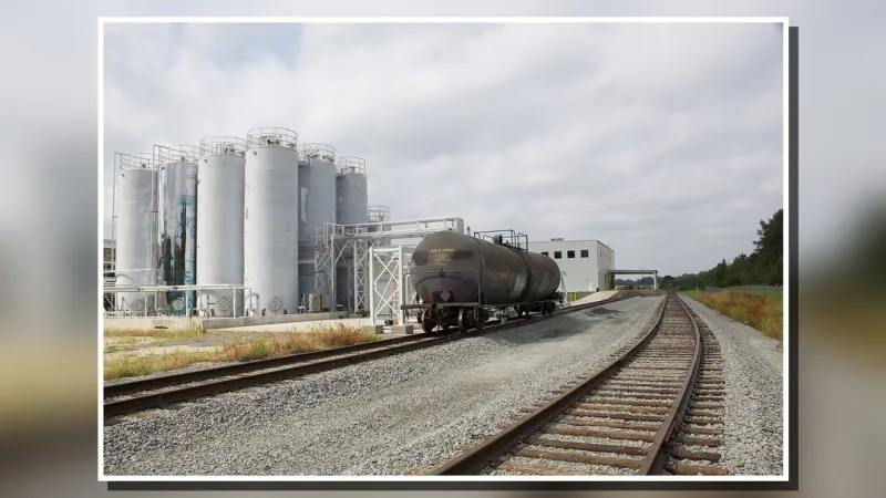 Rail spur completed for Alianza facility at Wayne County's ParkEast campus