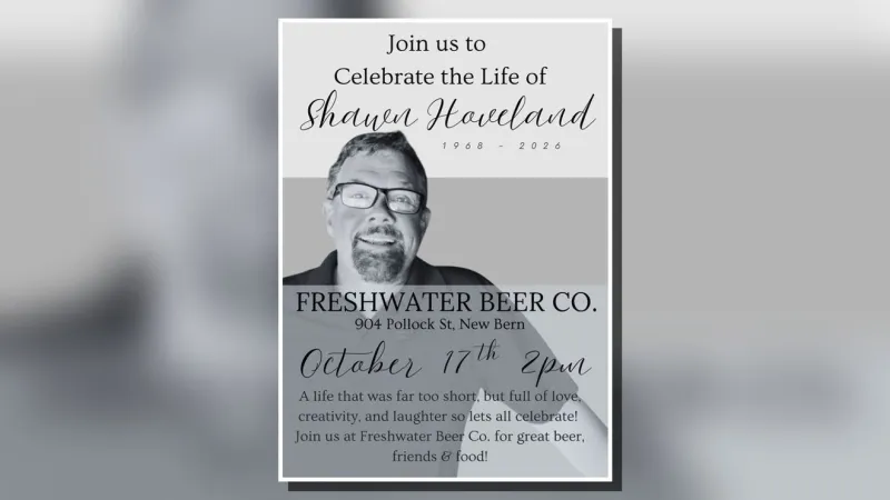 Celebration of life set for New Bern chef and owner Shawn Hoveland