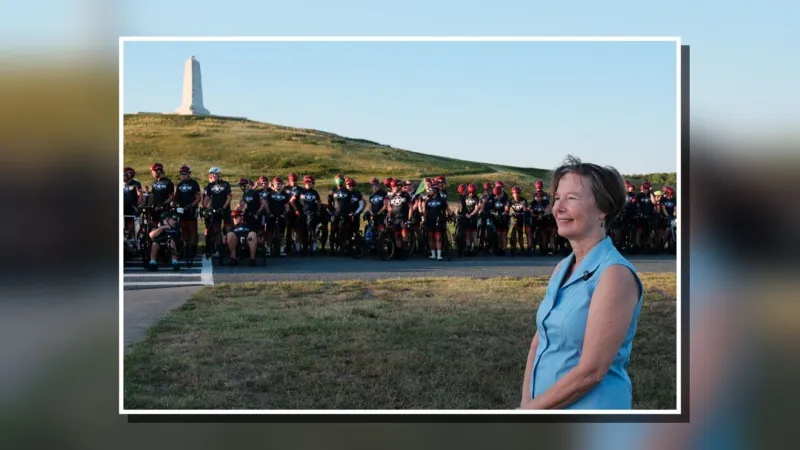 Lt. Gov. Rachel Hunt opens Air Force Heritage Memorial to Memorial Bike Ride