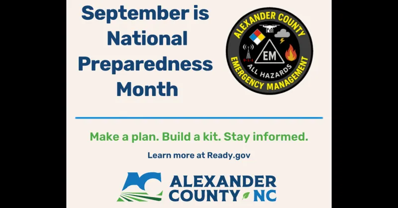 September is National Preparedness Month; be ready when disasters strike