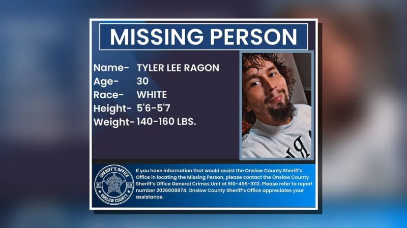 Onslow County deputies seek missing man last seen at Yopp Road Walmart