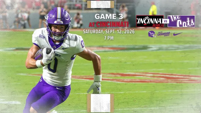 Catamounts, Bearcats Clash Saturday Night Under the Lights