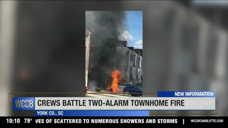 Investigators working to determine cause of 2-alarm fire near Fort Mill