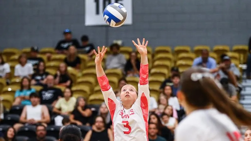 Volleyball Rolls By Young Harris