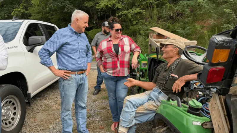Michael Whatley tours Helene-hit Yancey County with disaster-relief nonprofit
