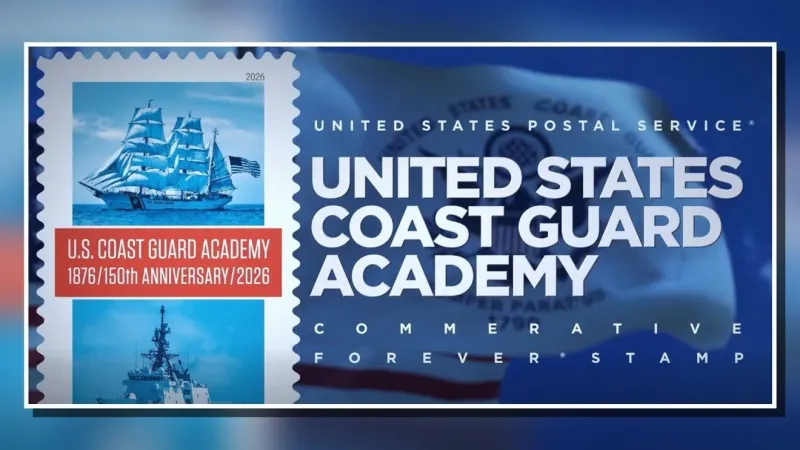 USPS releases Forever Stamp marking 150 years of Coast Guard Academy