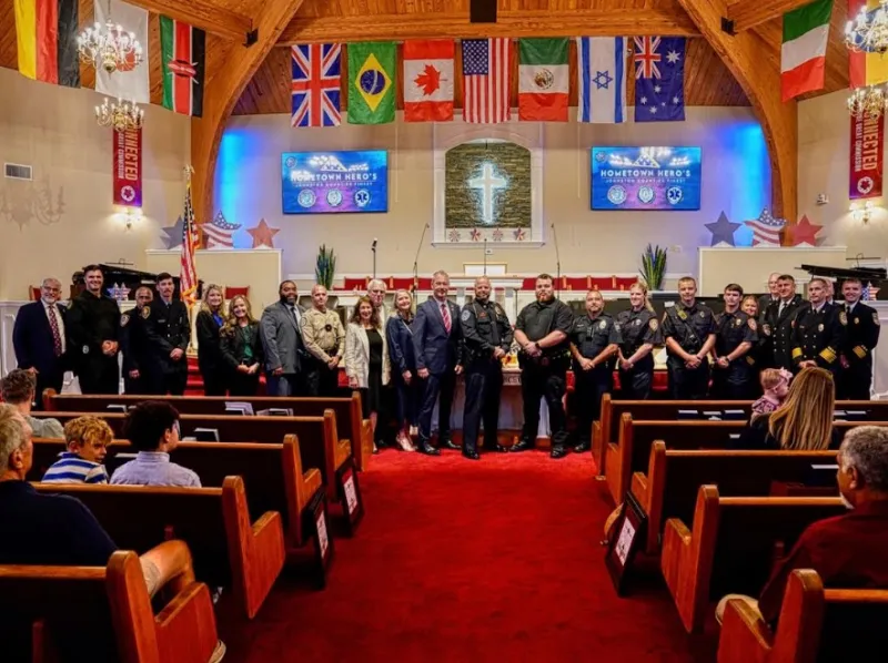 Patriotic Church Service Honors 'Hometown Heroes'