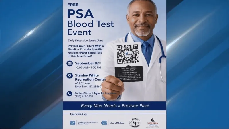 Prostate cancer survivor leads free PSA testing event Friday in New Bern