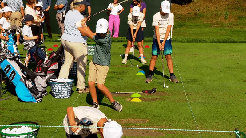 Young golfers get close-up look at PGA TOUR Championship event in Asheville