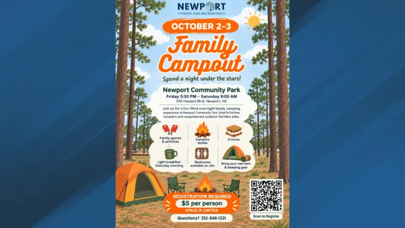 Newport to host first Family Campout Oct. 2-3 with games, s'mores and breakfast