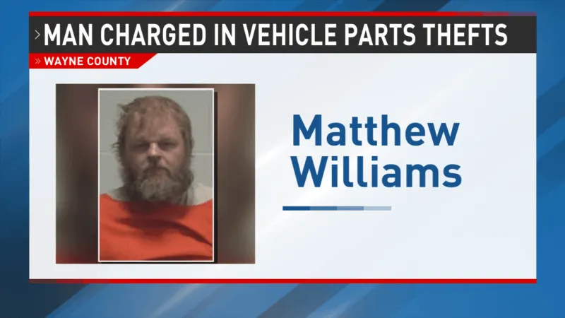 Goldsboro man charged after vehicle parts stolen from Wayne County repair business