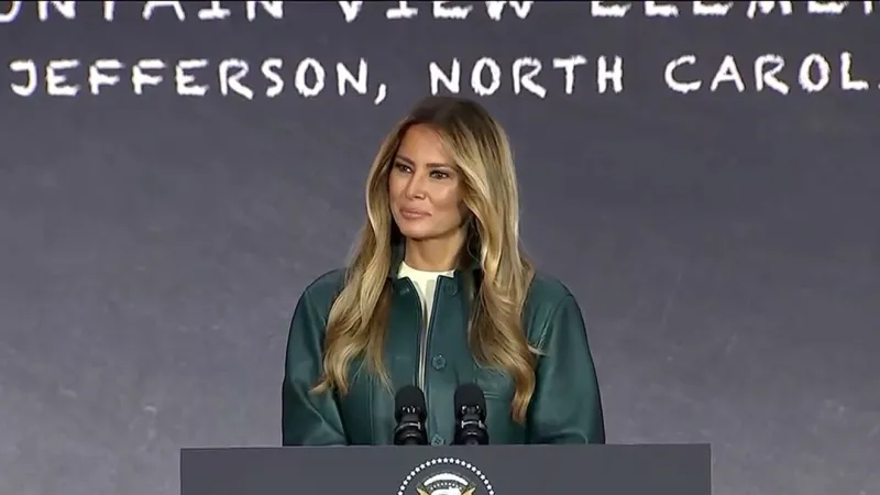 As AI debate flares, Melania Trump tours a North Carolina school to see technology at work