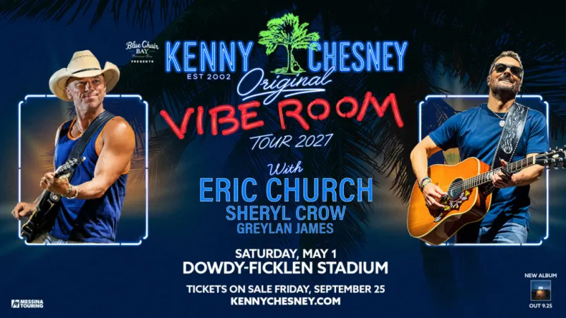Kenny Chesney to Perform at Dowdy-Ficklen Stadium May 1, 2027