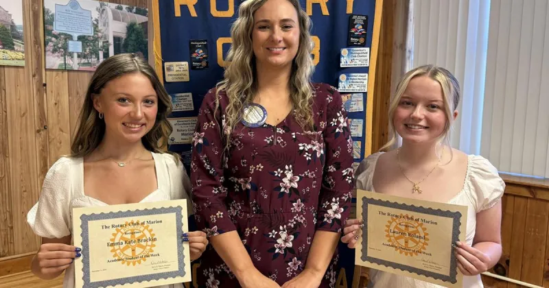 Meet the Rotary Club of Marion's Students of the Week