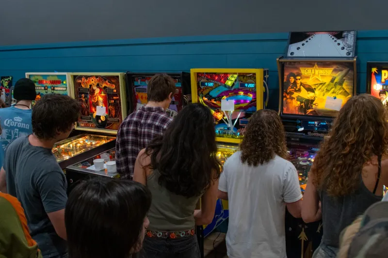 'It's all for the love of the game': Pinball players unite at Level Up Latte