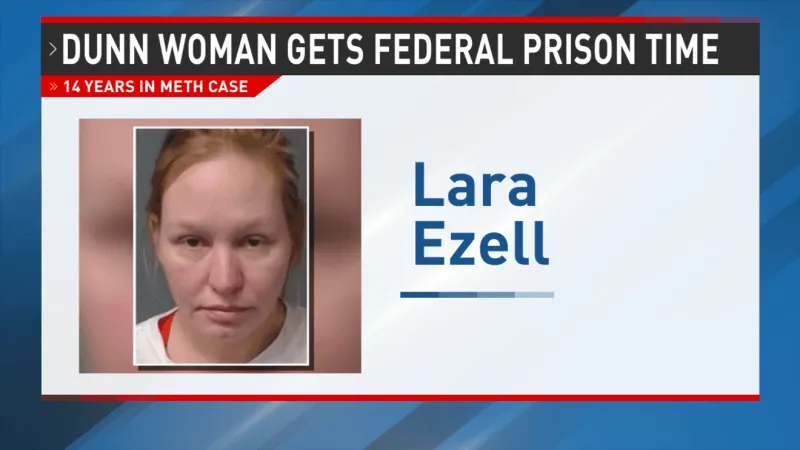 Dunn woman sentenced to over 14 years in federal meth case