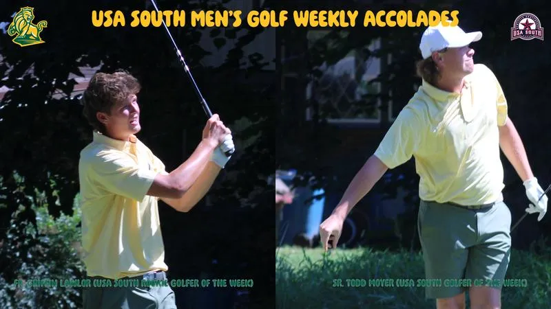 Moyer, Lawlor Earn USA South Conference Recognition for No. 5 Men's Golf