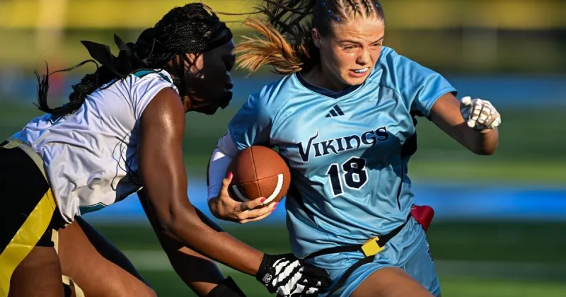 Vikings Dismantle Wildcats in First Flag Action