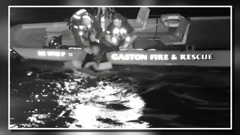 Gaston Fire & Rescue earns state recognition for lake rescue