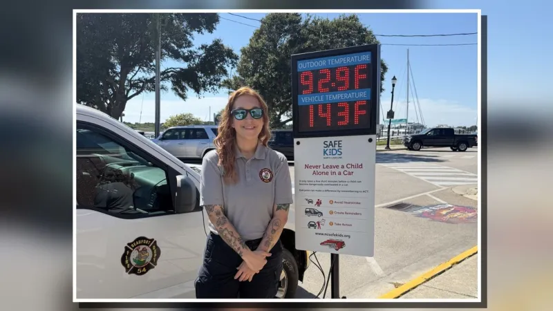 Beaufort Fire Department urges caregivers to never leave children in vehicles