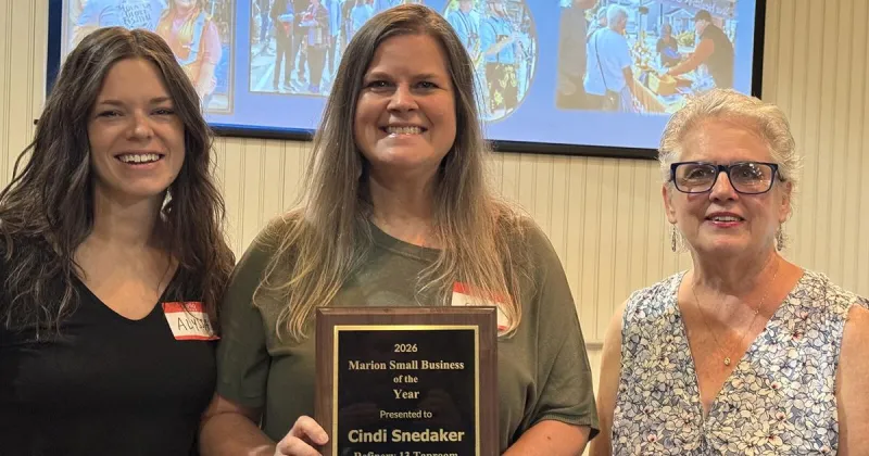 Craft beer and wine taproom honored as Marion's Small Business of the Year for 2026