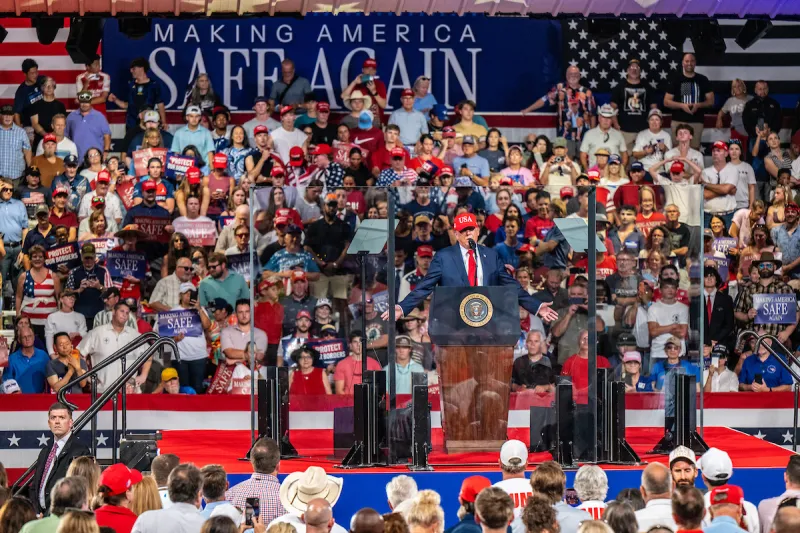 Trump stumps for Whatley in Gastonia