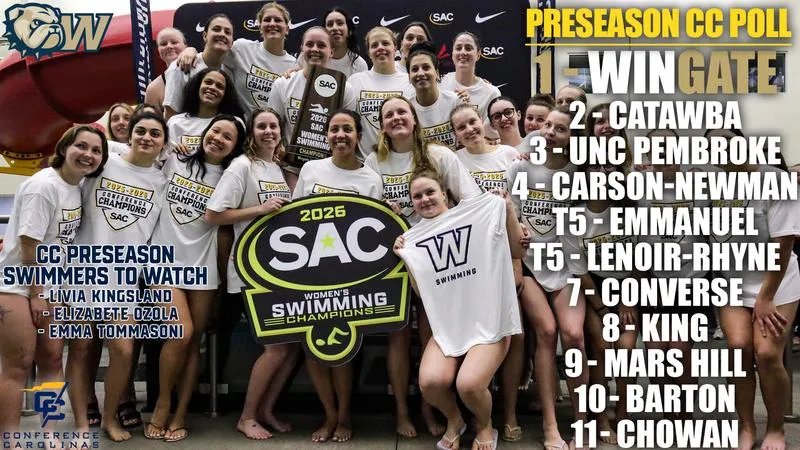 Wingate selected to take 2027 Conference Carolinas women's swimming crown