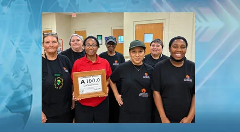 South Johnston High School Nutrition Staff Earns Perfect Sanitation Rating