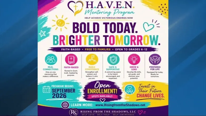 Faith-based HAVEN Mentor Program seeks volunteers, student mentees for grades 6-12