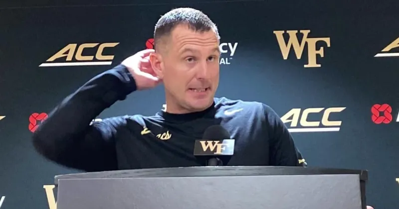 What was said in the news conference after Wake Forest's loss to Miami
