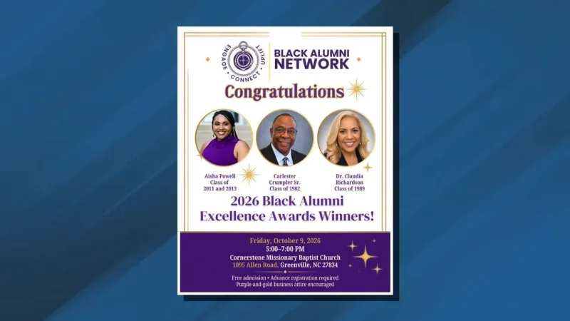 ECU Black Alumni Network to debut Black Alumni Excellence Awards in Greenville