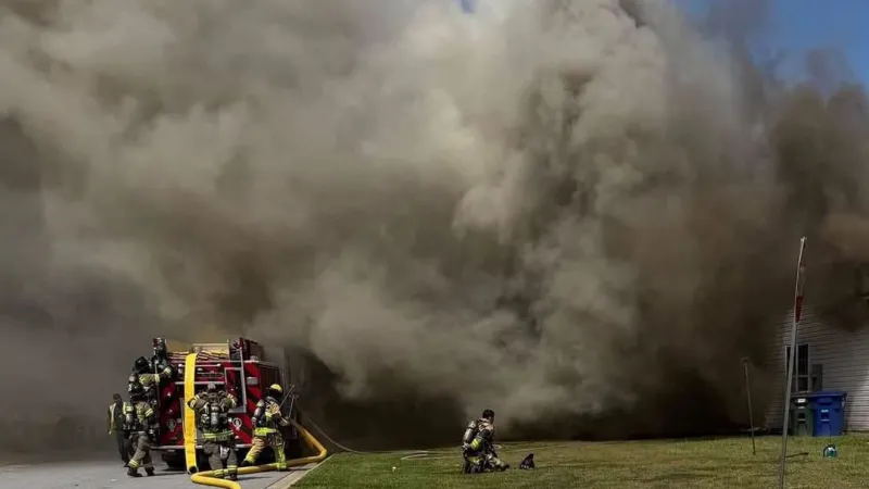 Five displaced after fire tears through Greenville duplex; no injuries reported