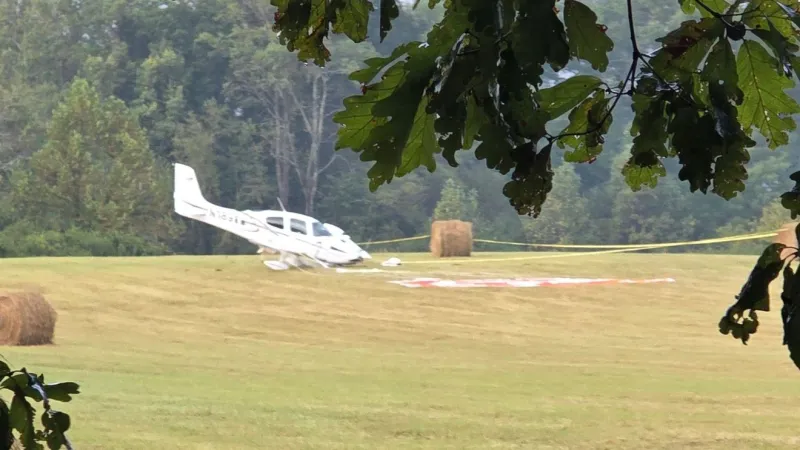 Small plane experienced engine issues before landing in field, FAA reports
