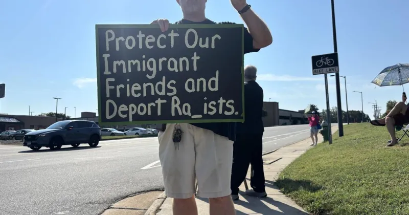 'If this is winning, I'm ready to lose': Protesters greet Vance in Greensboro