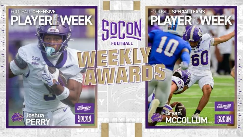 Career Days Net Perry, McCollum SoCon Weekly Awards