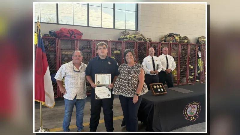 Beaufort Fire Department honors new firefighters, leadership during badge pinning ceremony