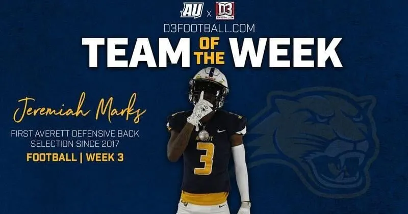 Marks earns D3football.com Team of the Week honor