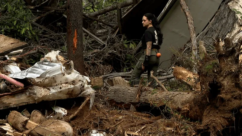 Debris removal brings new search for 2 people still missing after Helene